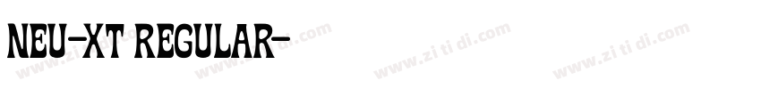 NEU-XT Regular字体转换 NEU-XT Regular字体转换